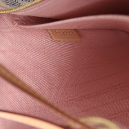 Louis Vuitton Damier Azur Neverfull MM GM Pochette Rose Ballerine 7 of 7