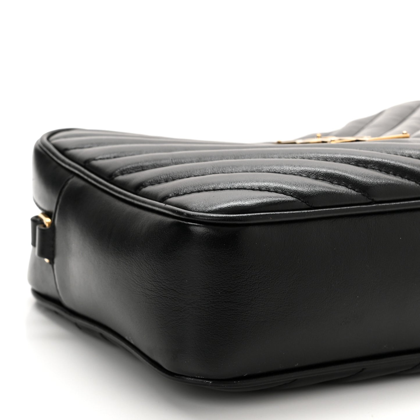 Calfskin Matelasse Monogram Lou Camera Bag Black
