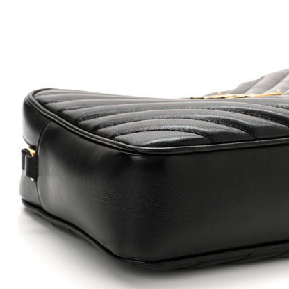 Saint Laurent Calfskin Matelasse Monogram Lou Camera Bag Black 9 of 11
