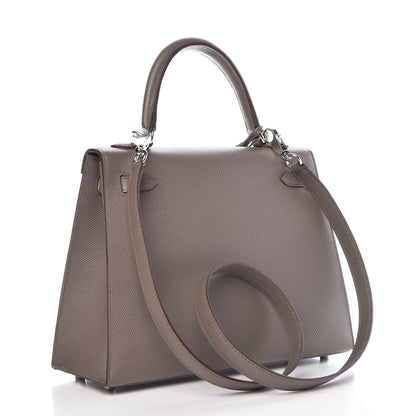 Hermes Epsom Kelly Sellier 25 Etain 4 of 40