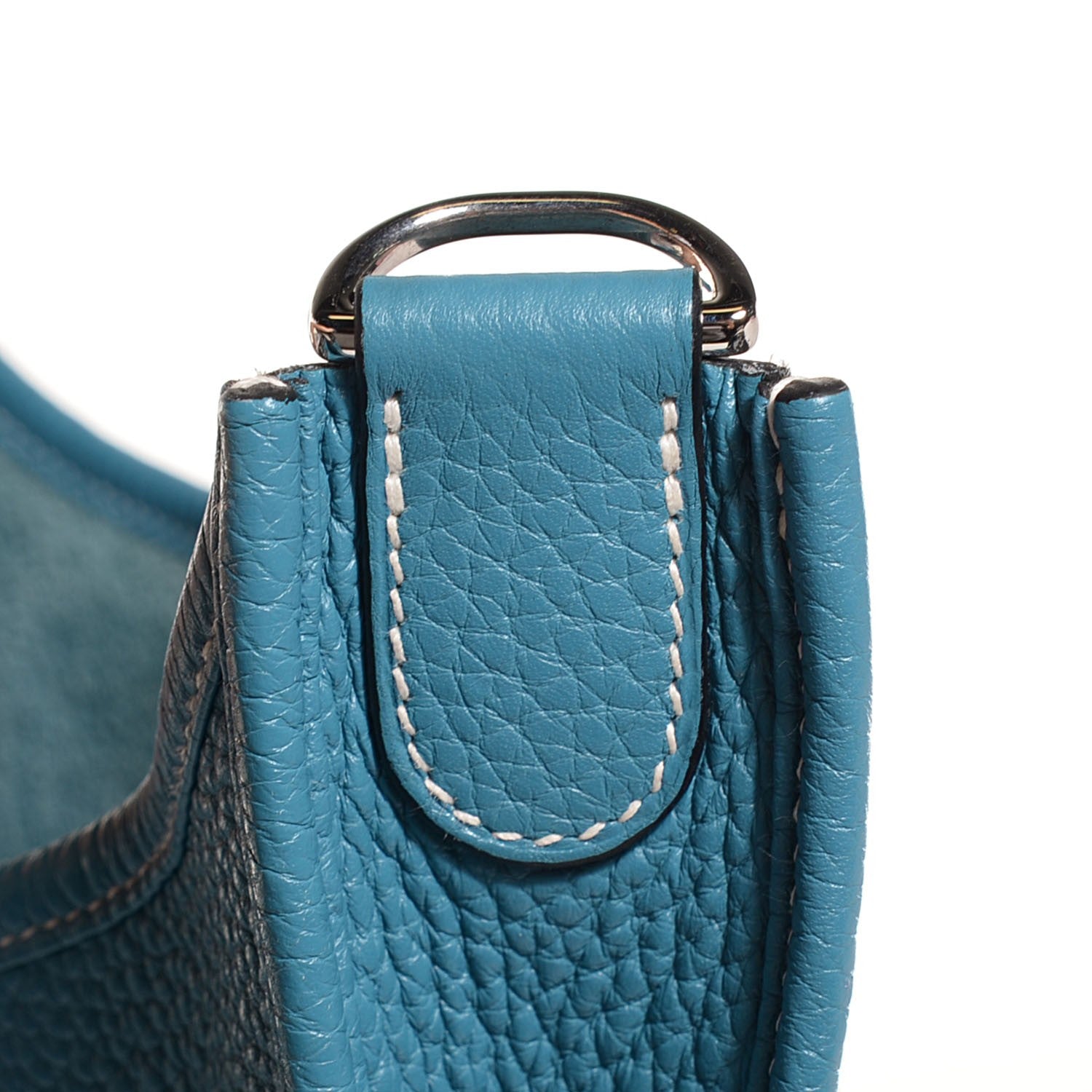 Hermes Taurillon Clemence Evelyne III PM Blue Jean 14 of 16