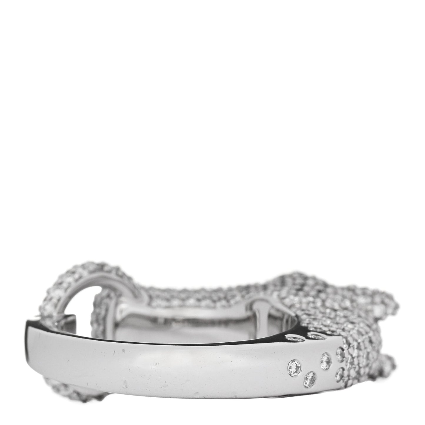 18K White Gold Diamond Galop Ring 52 6