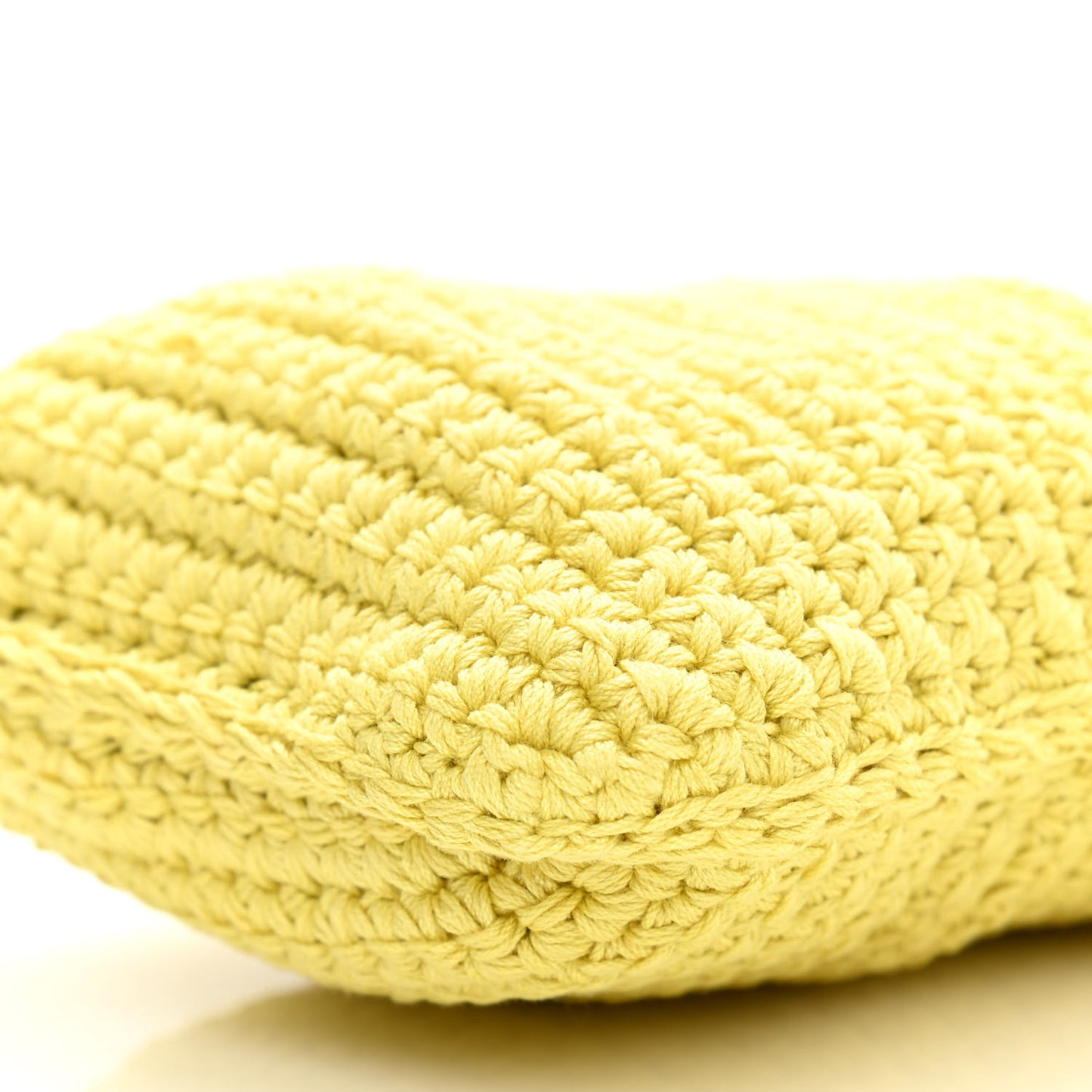 Fabric Crochet Baguette Phone Bag Giallo