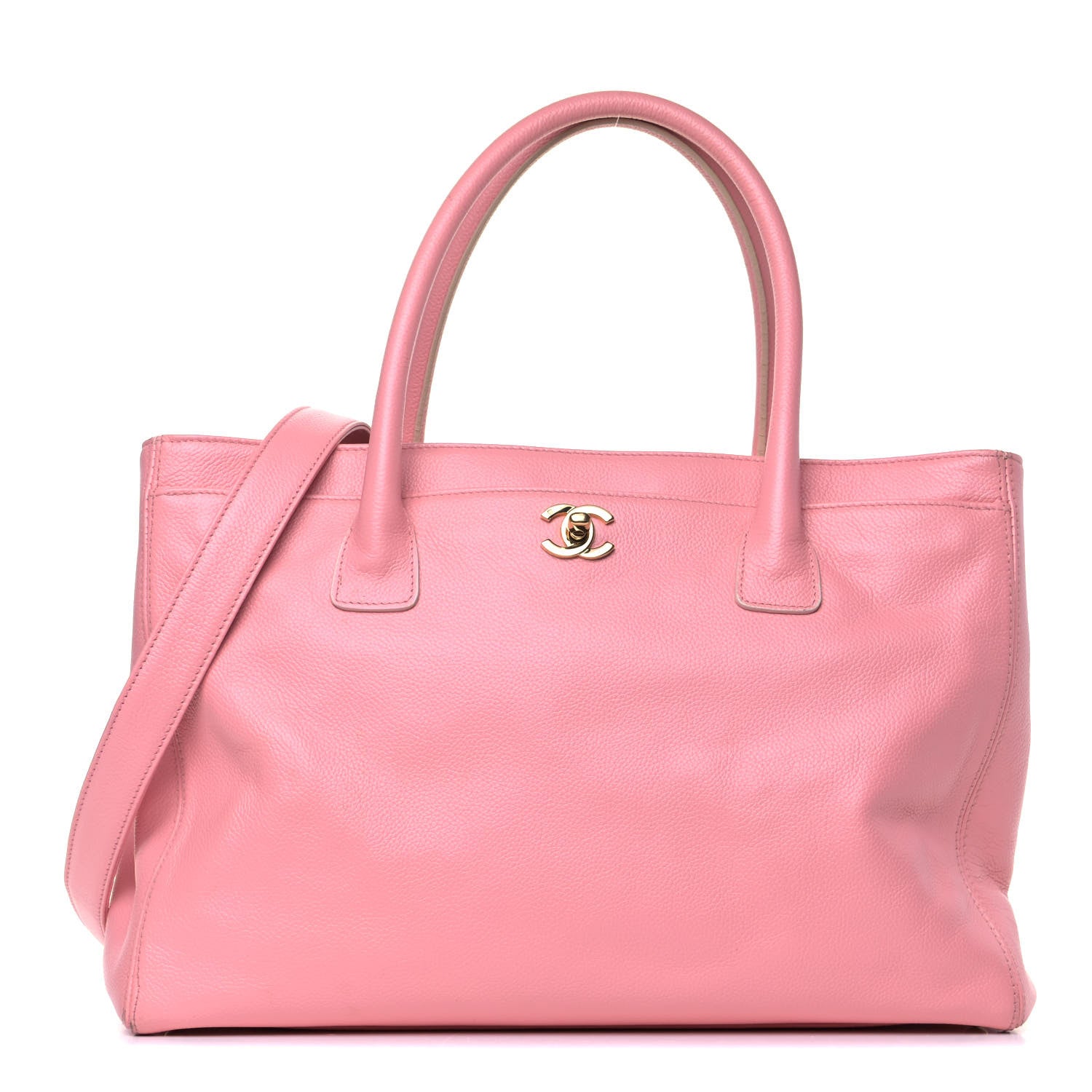 Chanel Calfskin Cerf Shopper Tote Pink 1 of 5