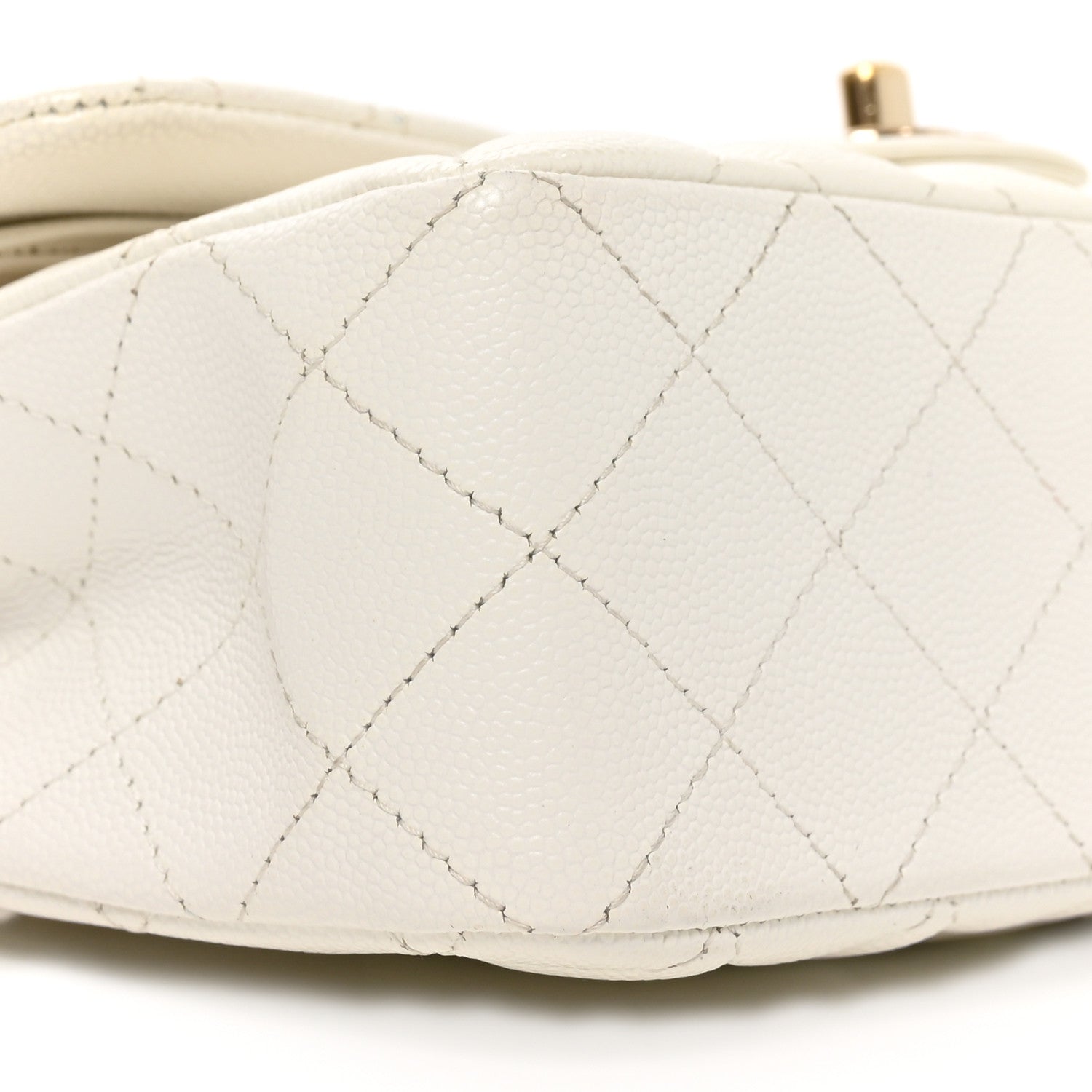 Chanel Caviar Quilted Small Double Flap White 8 of 10
