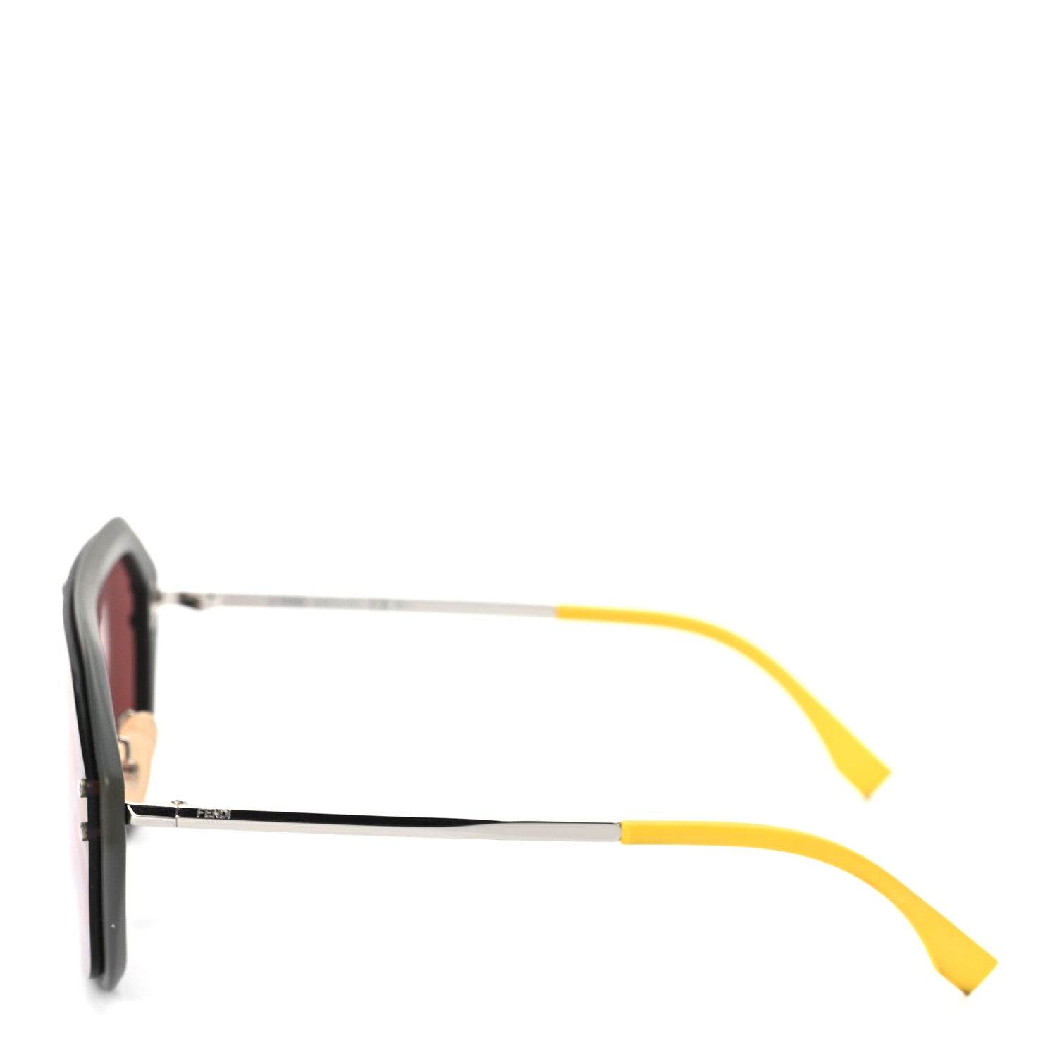 Fendi FF Fabulous Shield Sunglasses FF M0039/G/S Grey Yellow 3 of 7