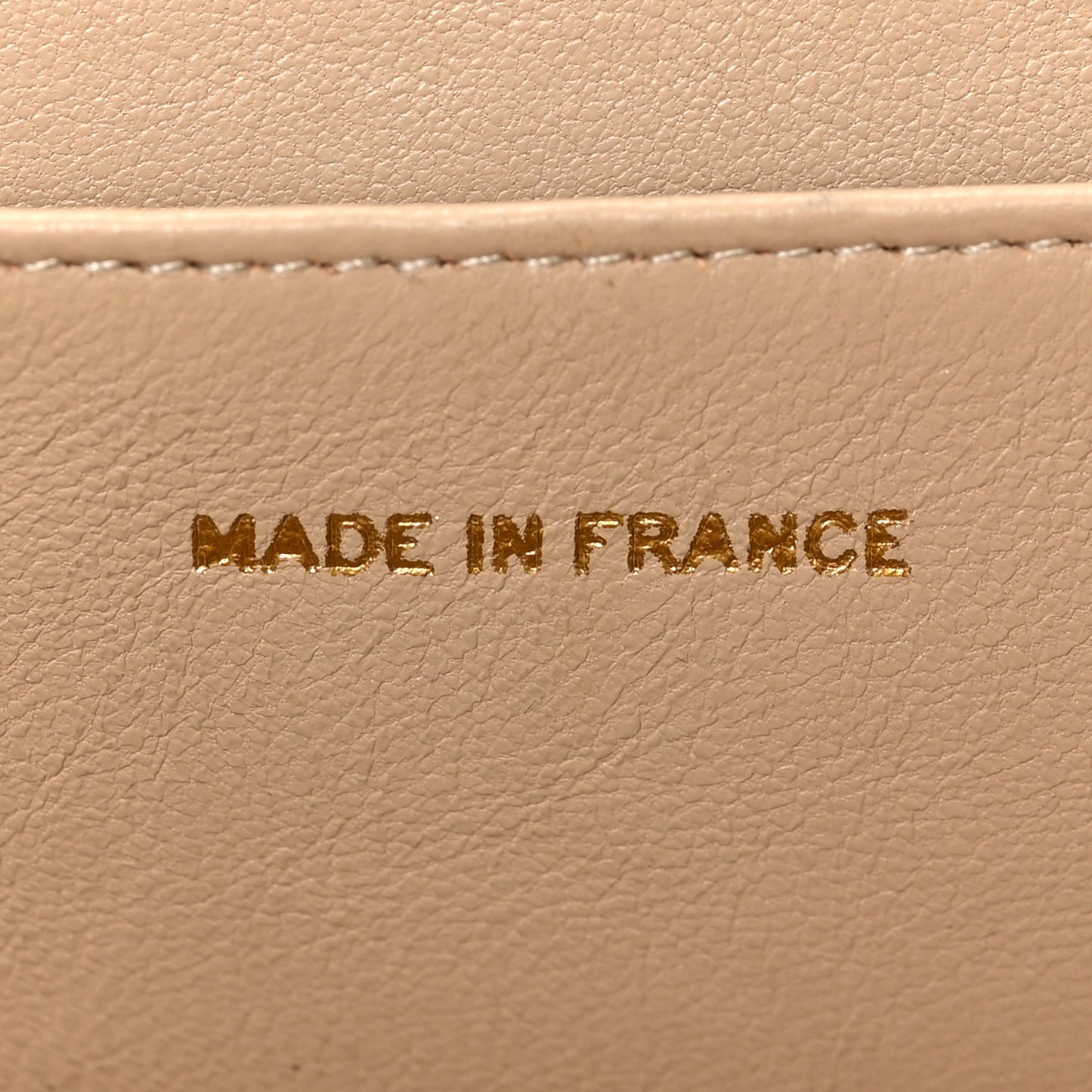 Suede Quilted CC Timeless Shopping Tote Beige