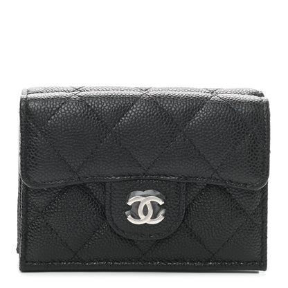 Chanel Caviar Quilted Double Flap Wallet Black 1 of 7