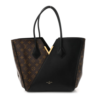 Louis Vuitton Calfskin Monogram Kimono Tote Black 1 of 10