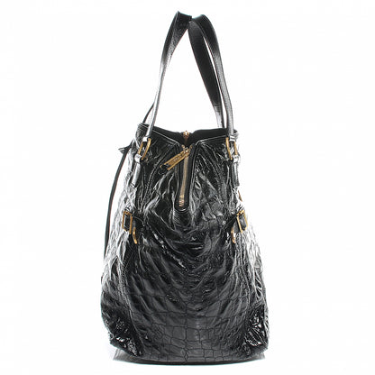 Saint Laurent Patent Croc Medium Downtown Tote 7 of 11