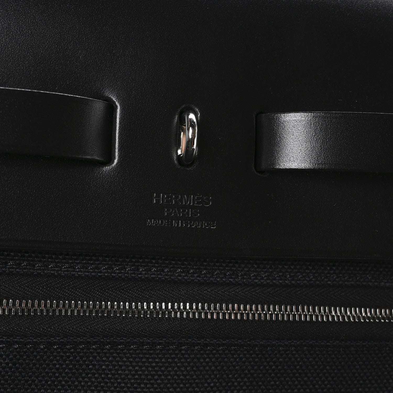Hermes Toile Vache Hunter Herbag Zip 39 MM Black 7 of 12