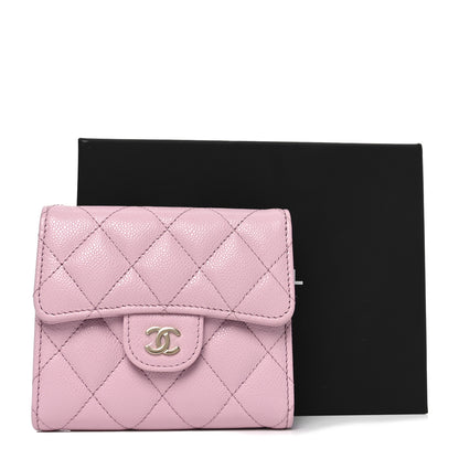 Chanel Caviar Quilted Compact Flap Wallet Light Pink 9 of 9