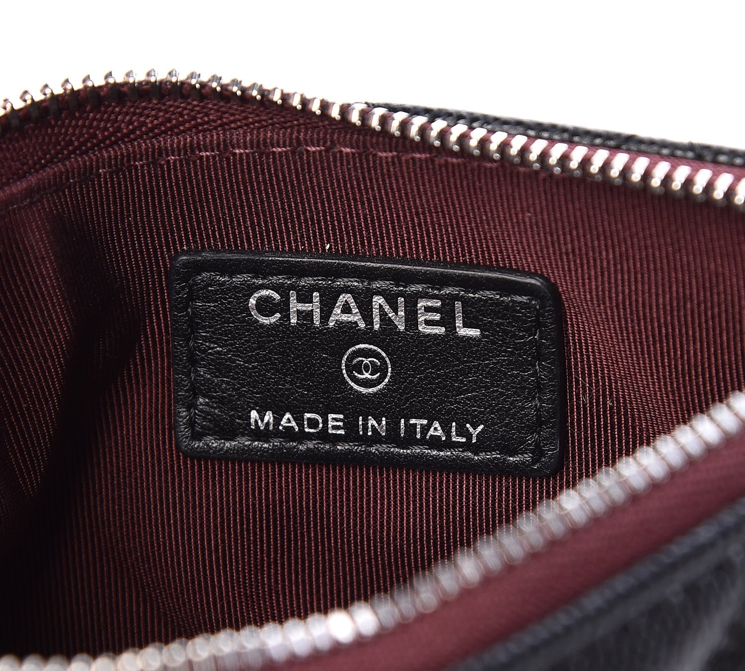 Chanel Caviar Quilted Small Cosmetic Case Black 8 of 10