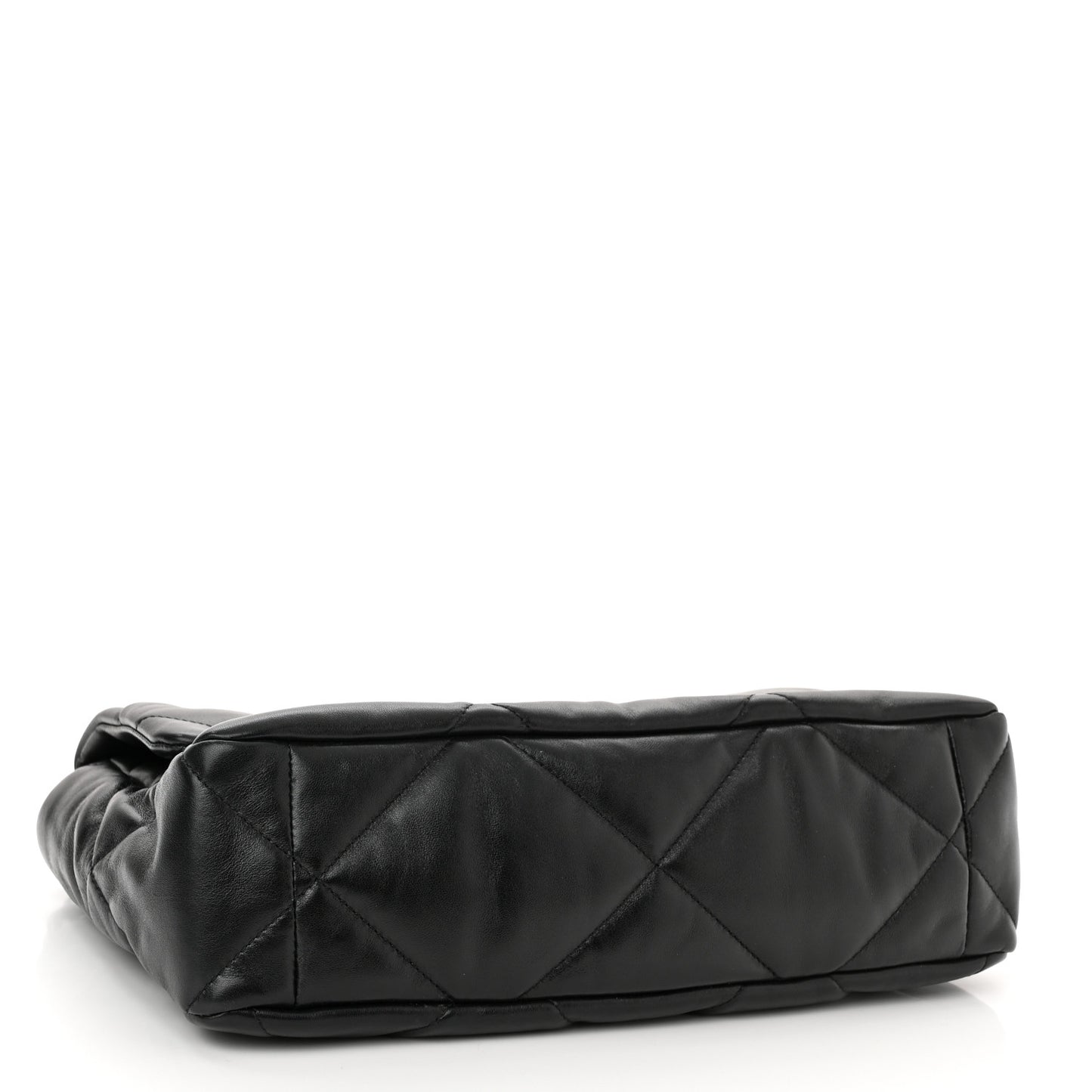 Lambskin Quilted Large Chanel 19 Flap Black