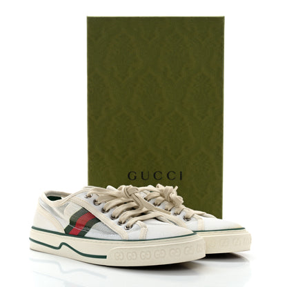 Gucci Mesh Web Womens 1977 Tennis Sneakers 36 Great White Mystic White 10 of 10