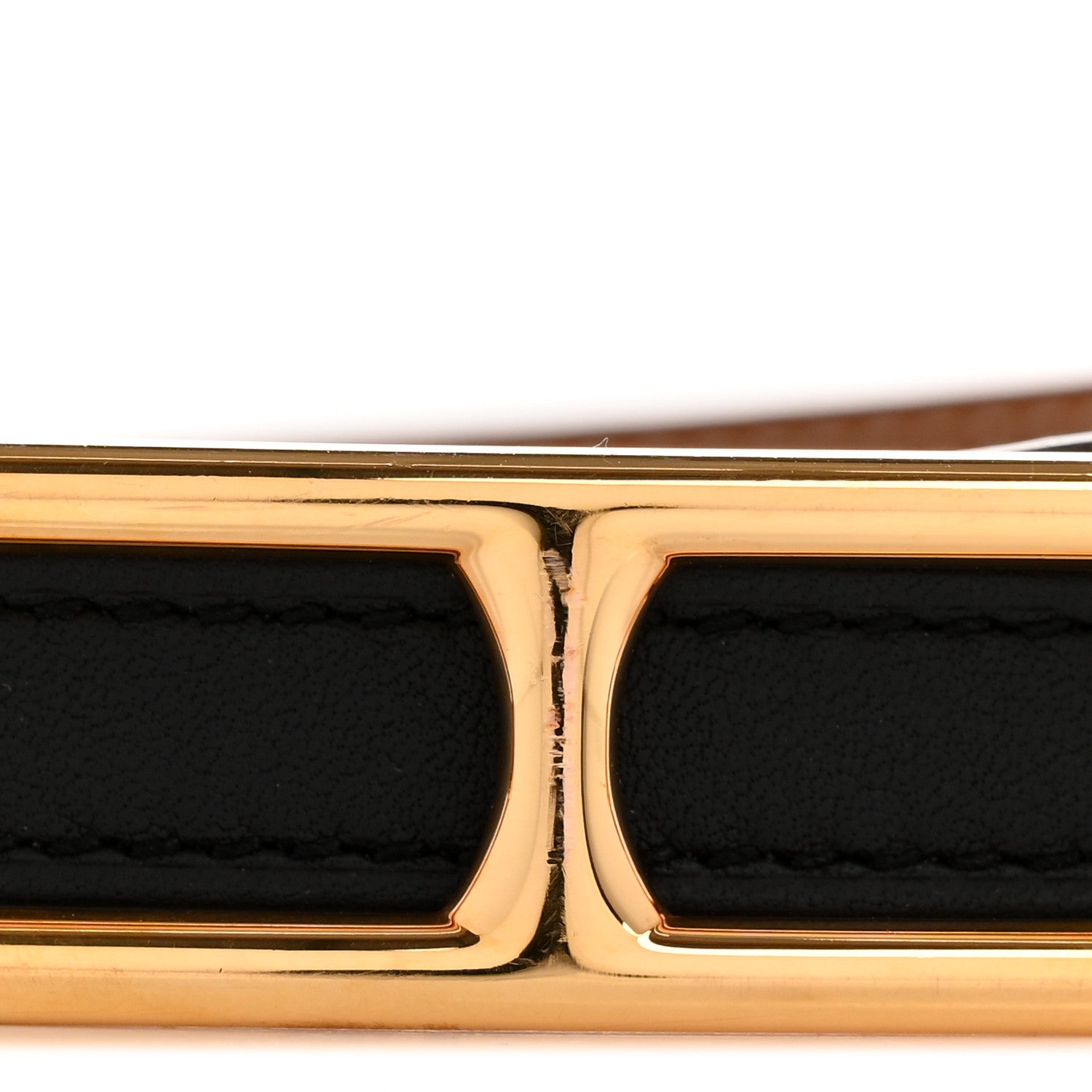 Hermes Swift Epsom 13mm Roulis Belt 75 30 Black Gold 6 of 6