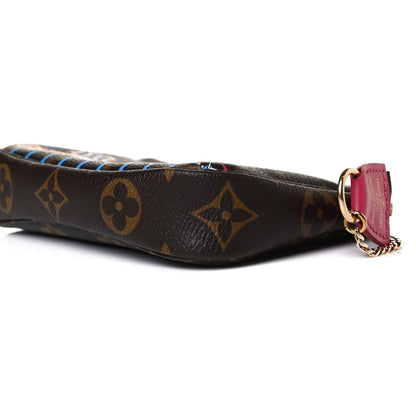 Louis Vuitton Monogram 2020 Christmas Animation Roller Coaster Mini Pochette Accessories Pivoine 6 of 9