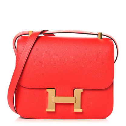 Hermes Epsom Constance 24 Rouge Casaque 1 of 11