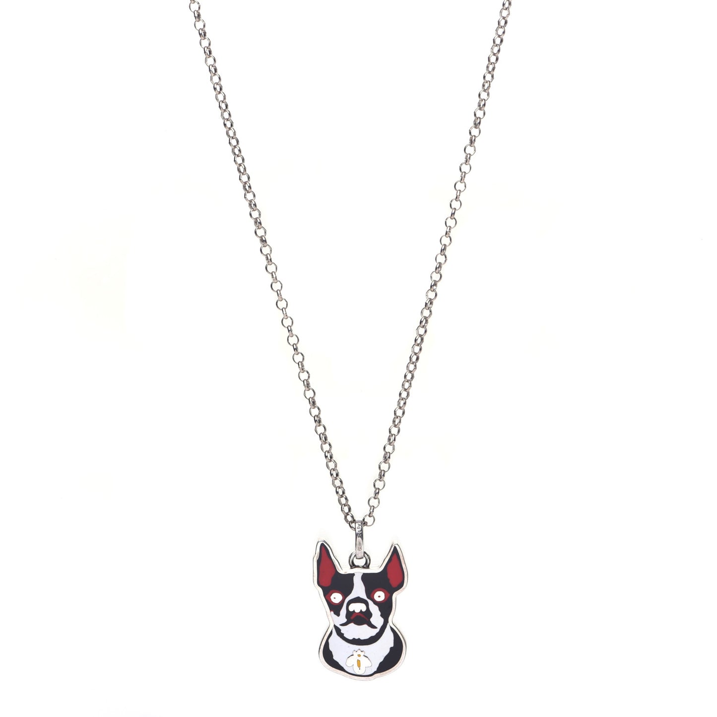 Sterling Silver Orso Pendant Necklace