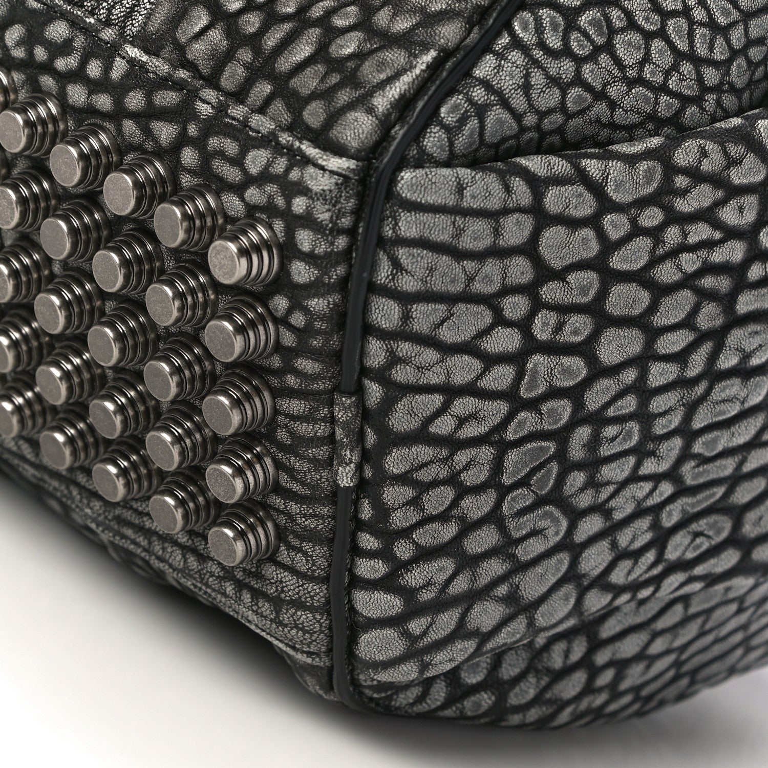 Alexander Wang Pebbled Lambskin Rocco Silver Hardware 6 of 8