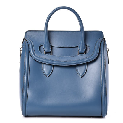 Alexander McQueen Calfskin Large Heroine Blue 1 of 8