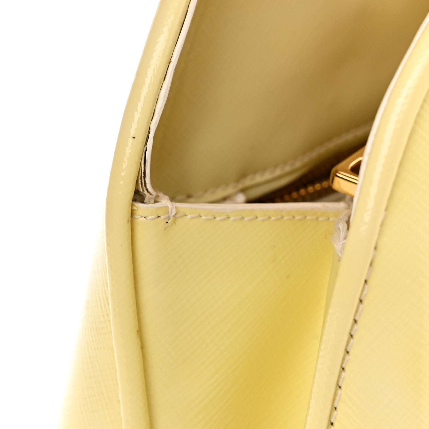 Prada Saffiano Lux Medium Open Promenade Tote Ananas 13 of 16