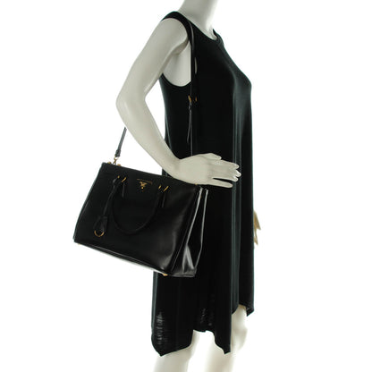 Prada Saffiano Medium Galleria Double Zip Tote Black 2 of 8