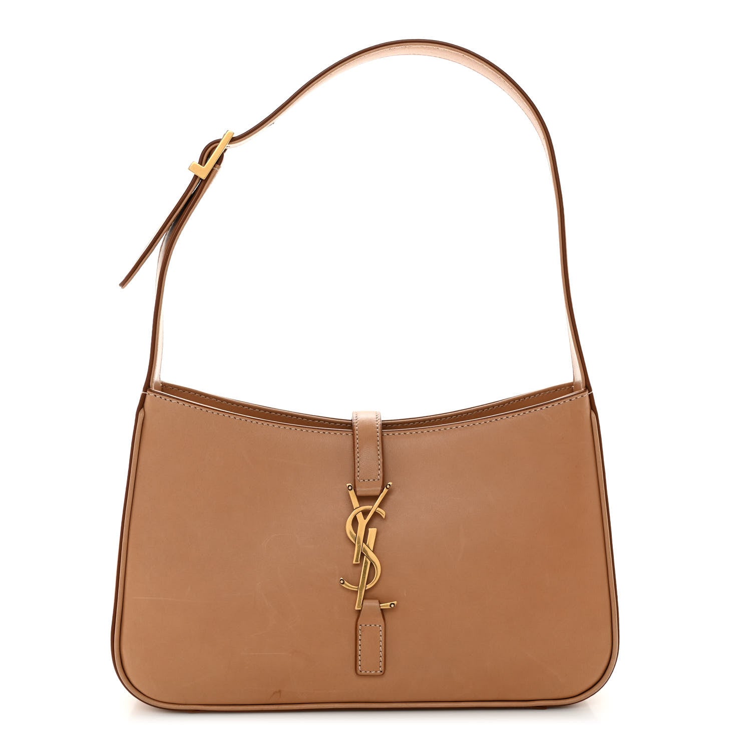 Saint Laurent Smooth Calfskin Le 5 A 7 Hobo Brown 1 of 9