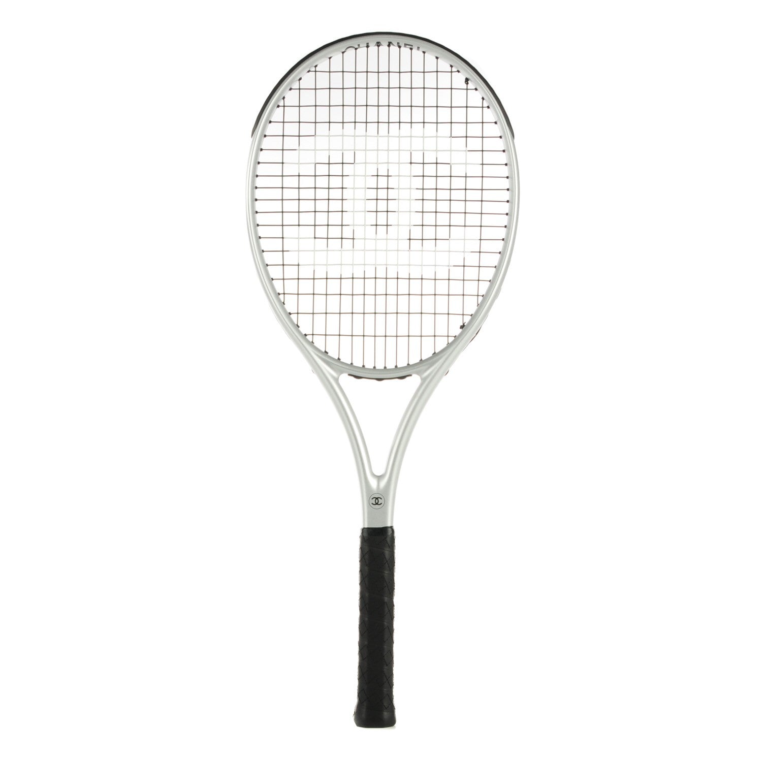 Chanel Tennis Racquet and Nylon Quilted Cover Silver 1 of 11