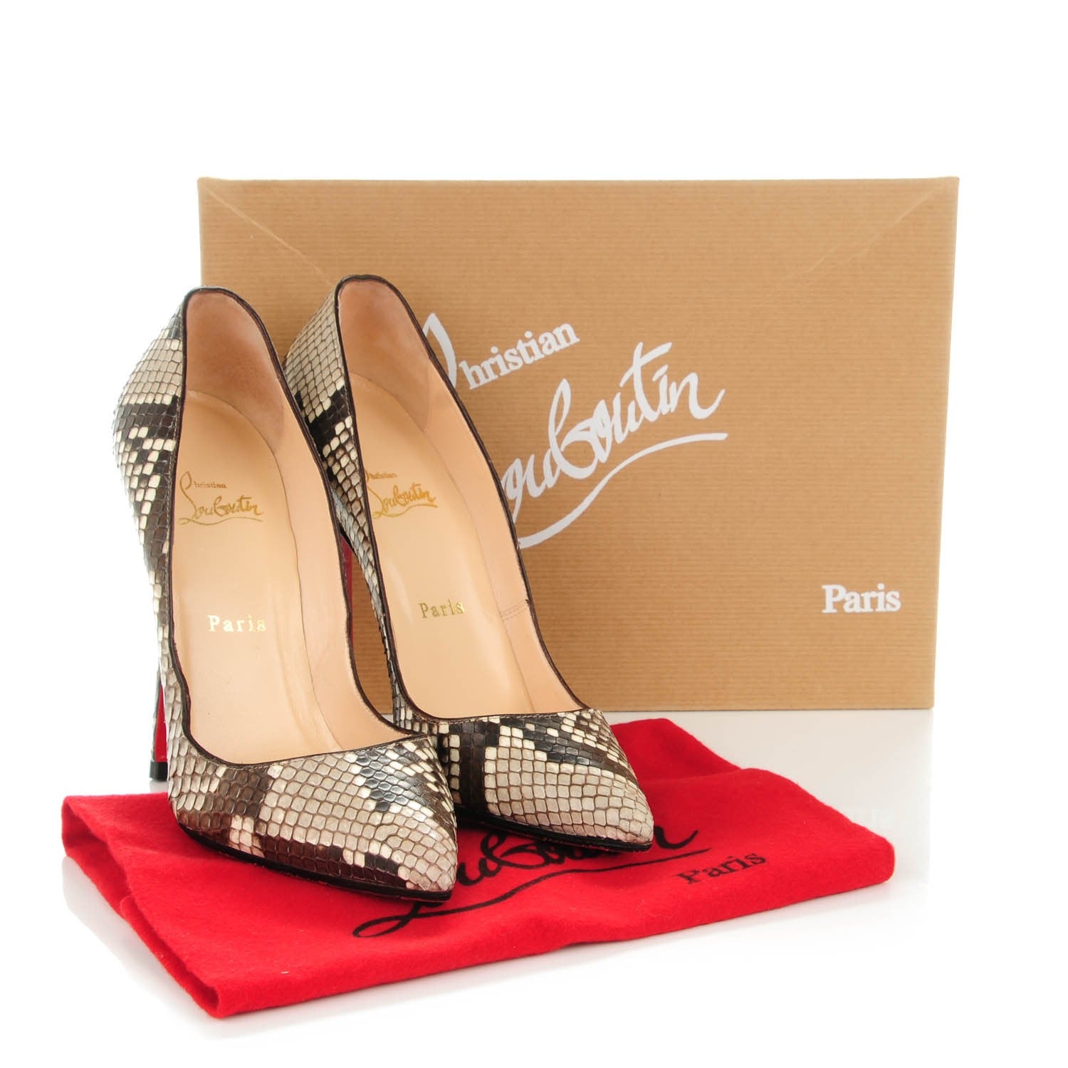 Christian Louboutin Python Pigalle 120 Pumps 38 Roccia 7 of 11