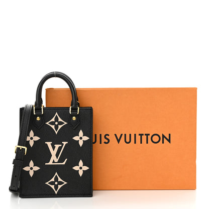 Louis Vuitton Empreinte Monogram Giant Petit Sac Plat Black Beige 10 of 10