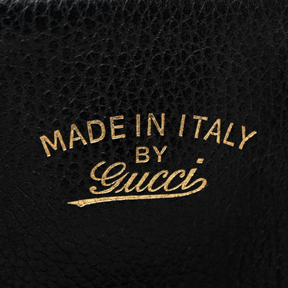 Gucci Pebbled Calfskin Small Swing Tote Black 6 of 16