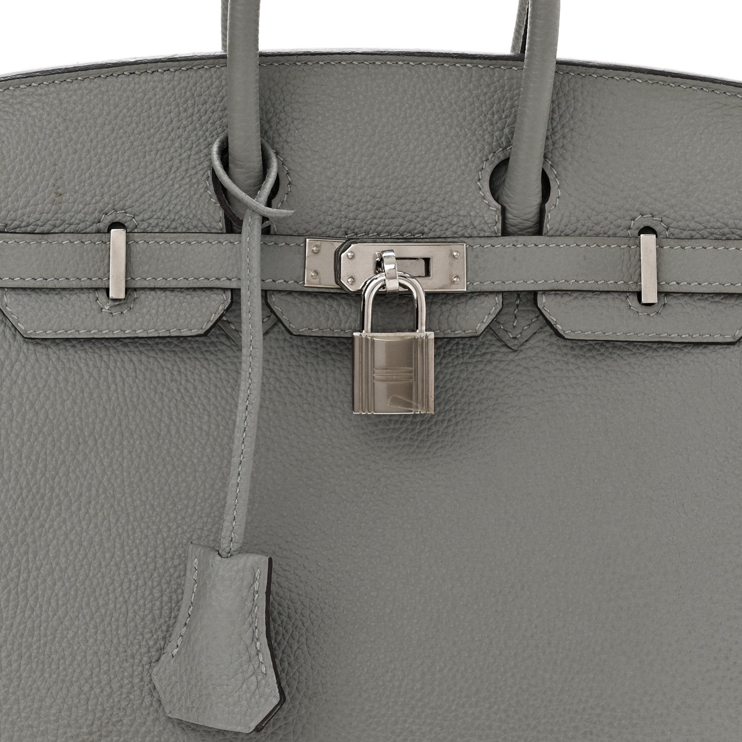 Hermes Togo Birkin 25 Gris Mouette 8 of 10