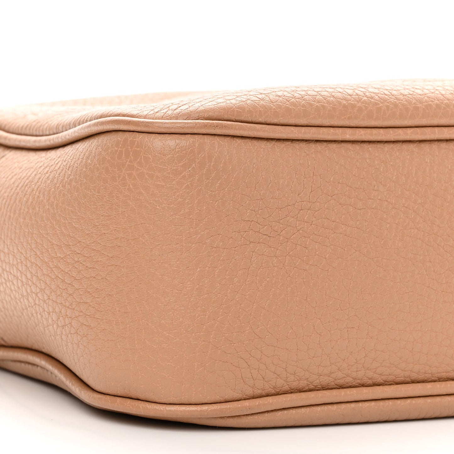 Pebbled Calfskin Small Soho Disco Bag Rose Beige