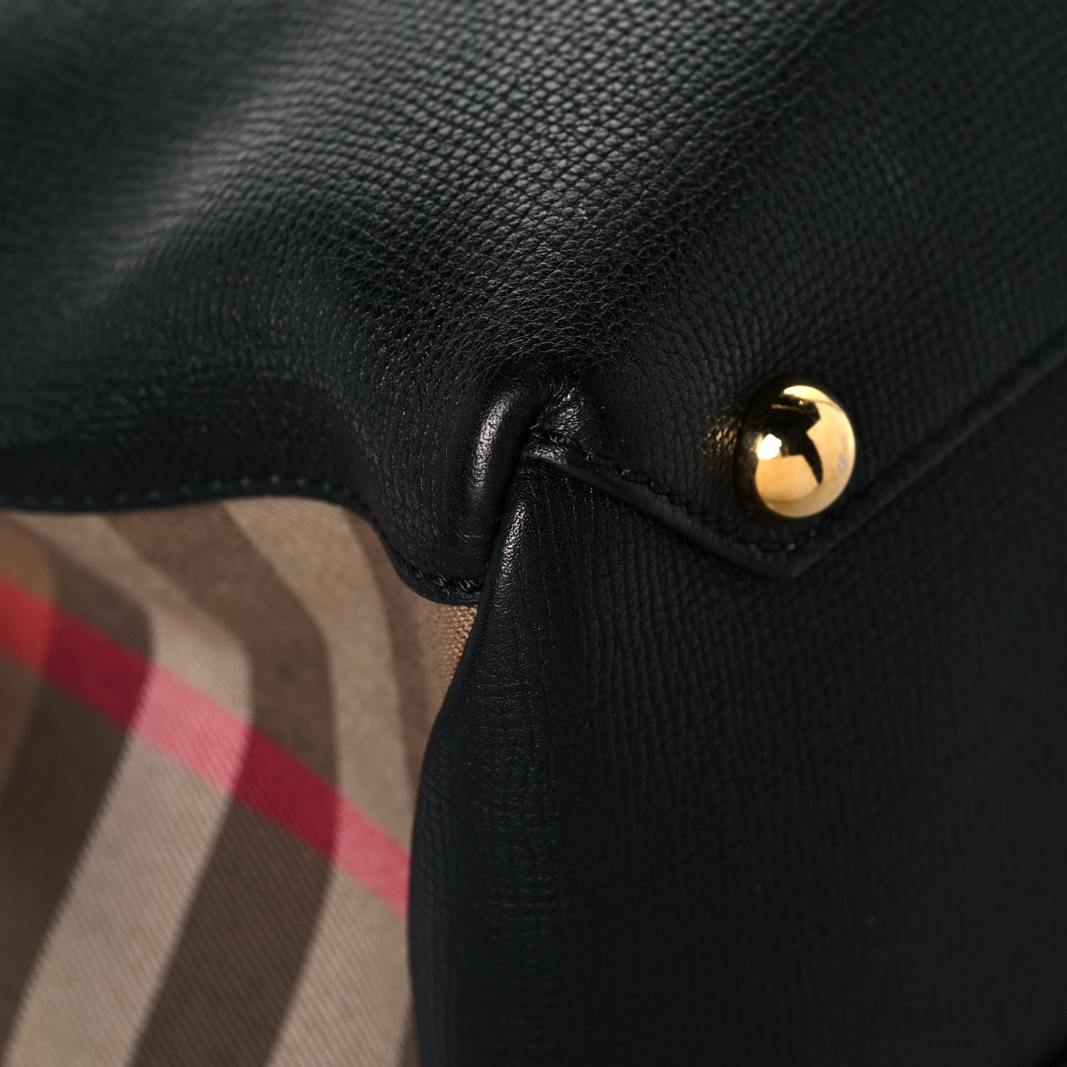 Burberry Derby Calfskin House Check Medium Camberley Black 11 of 15