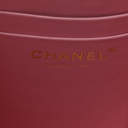 Chanel Caviar Quilted Tiny CC Vanity Case With Chain Pink 6 of 11