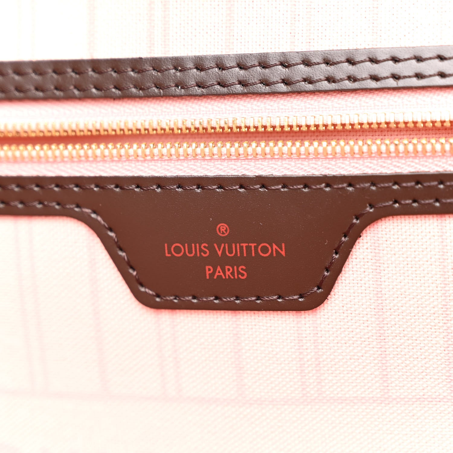 Louis Vuitton Damier Ebene Neo Neverfull MM Rose Ballerine 7 of 11
