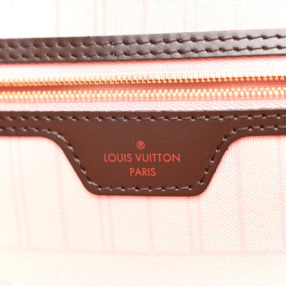 Louis Vuitton Damier Ebene Neo Neverfull MM Rose Ballerine 7 of 11