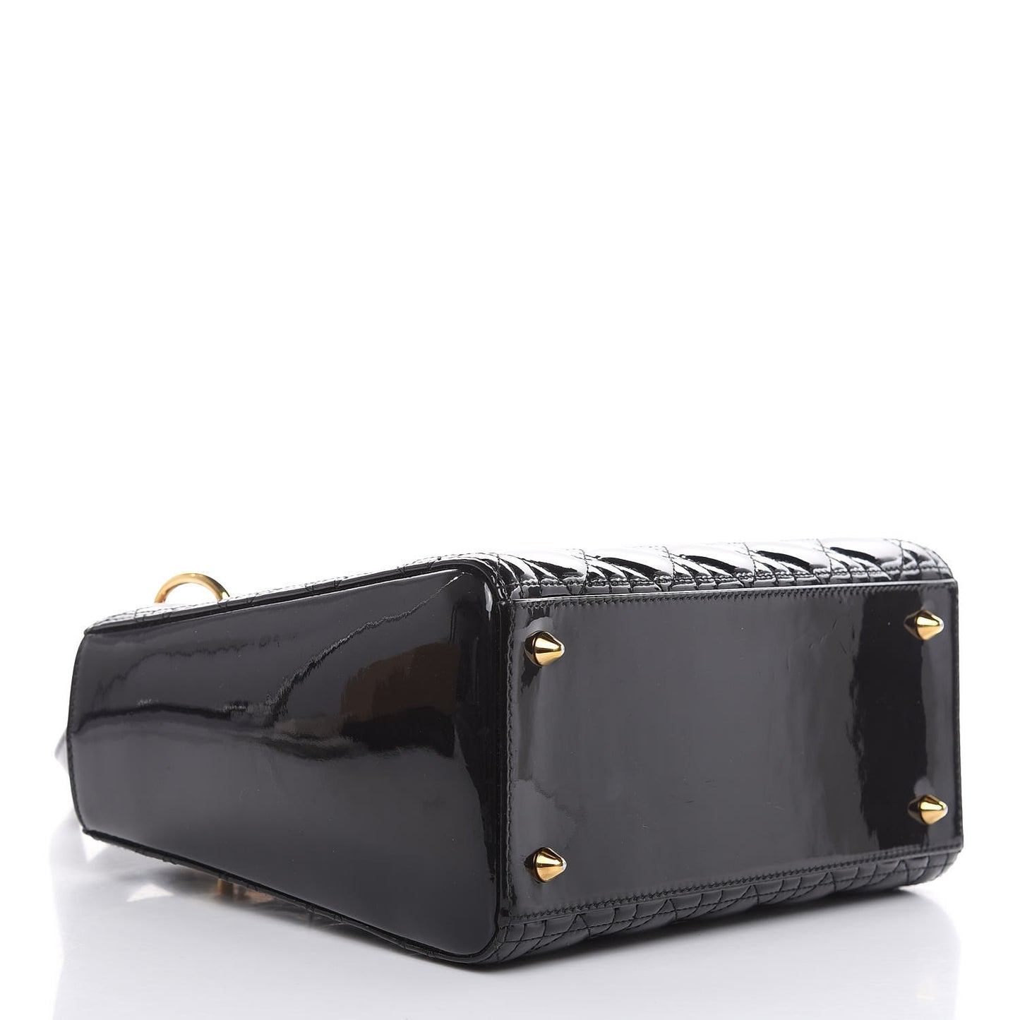 Patent Cannage Medium Lady Dior Black