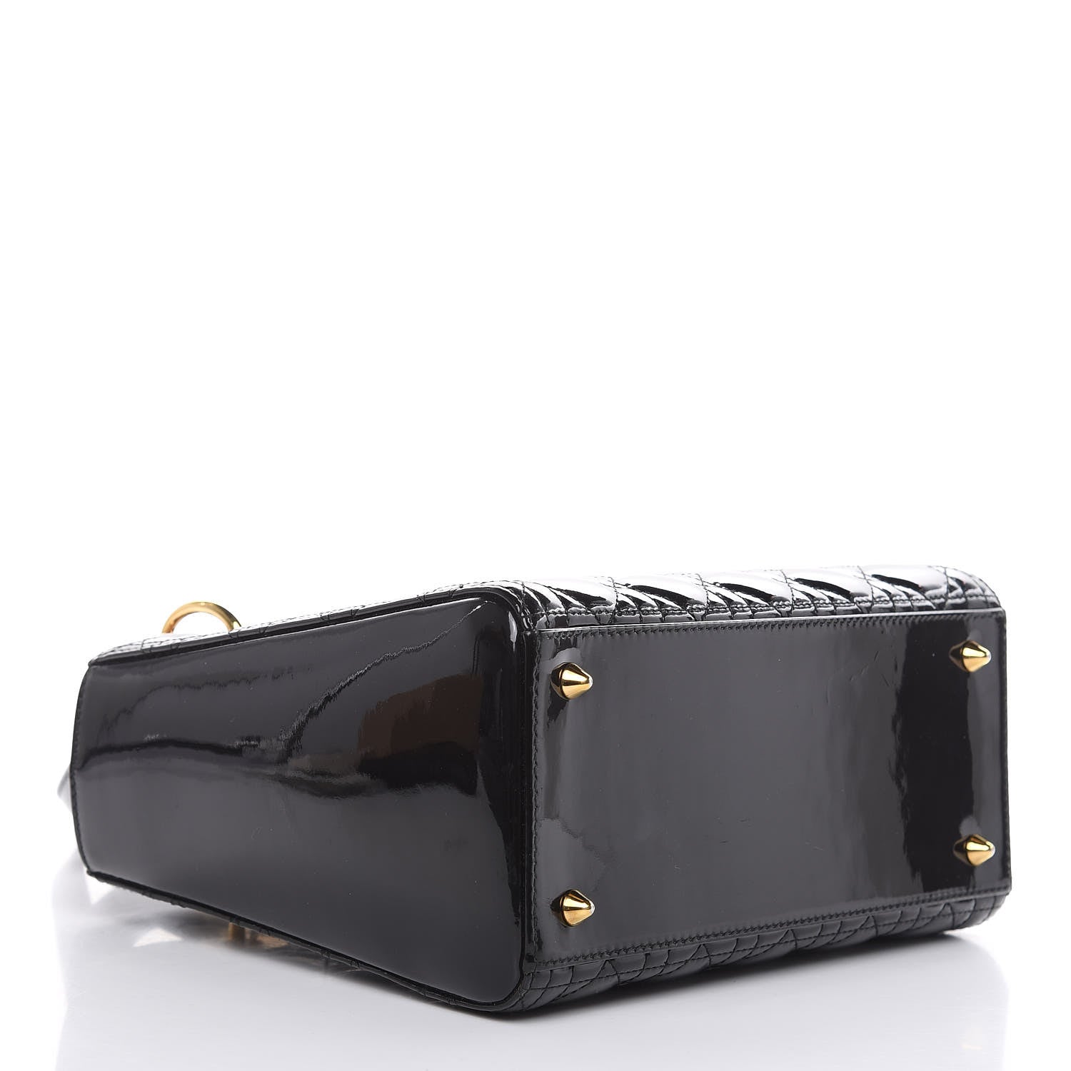 Christian Dior Patent Cannage Medium Lady Dior Black 4 of 12