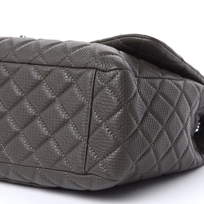 Chanel Calfskin Quilted Small XXL Travel Flap Bag Khaki 9 of 10