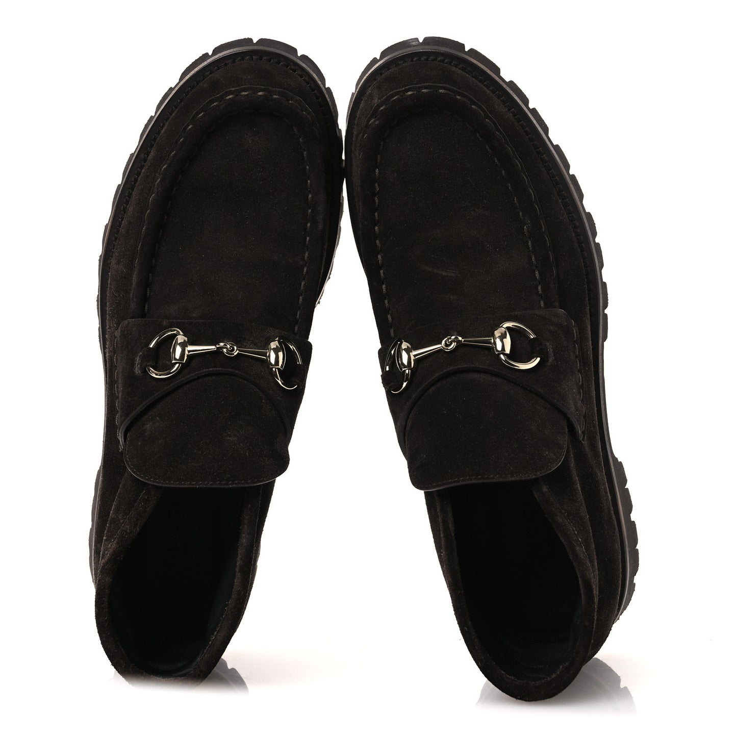 Suede Womens Horsebit Ankle Boots 39 Dark Brown