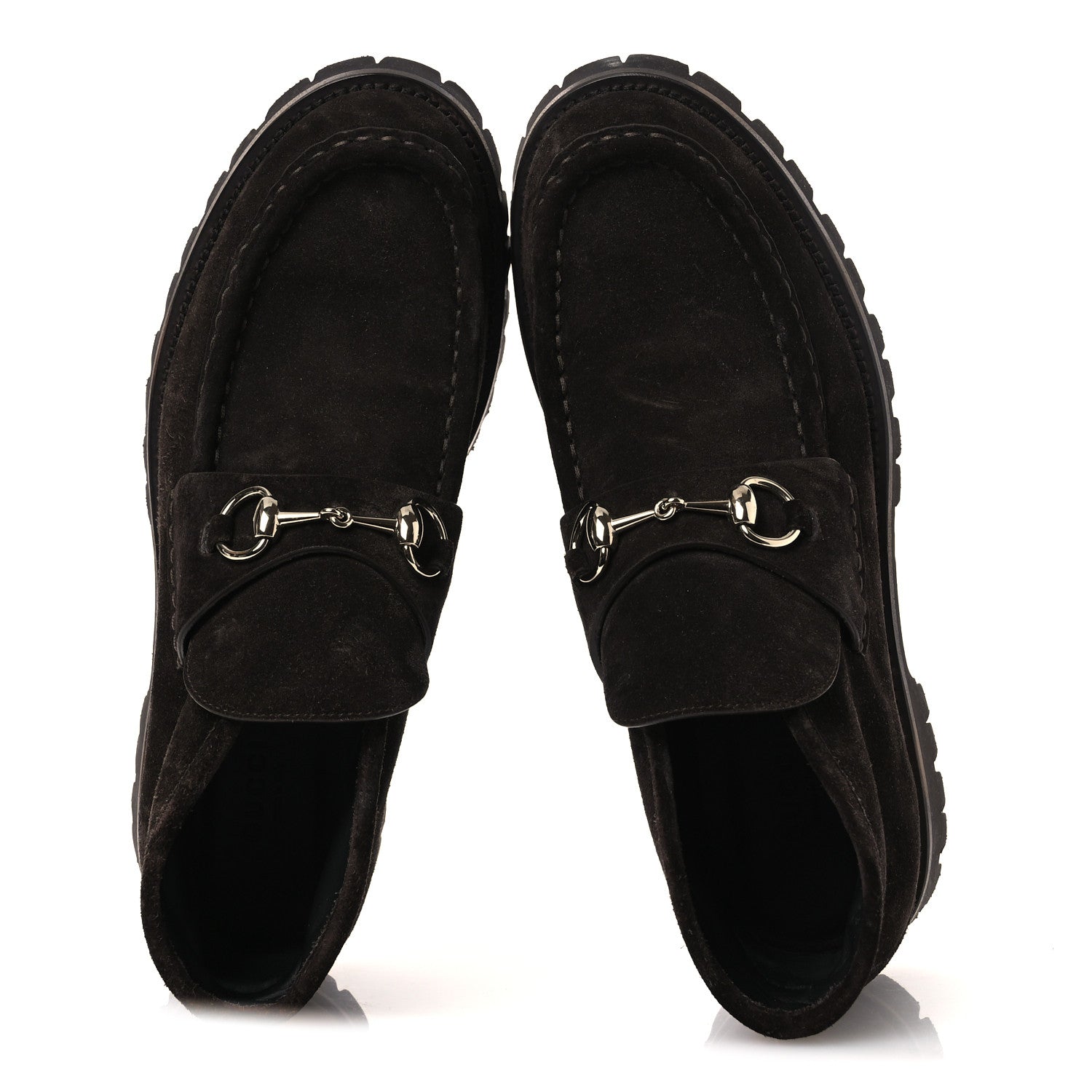 Gucci Suede Womens Horsebit Ankle Boots 39 Dark Brown 2 of 10