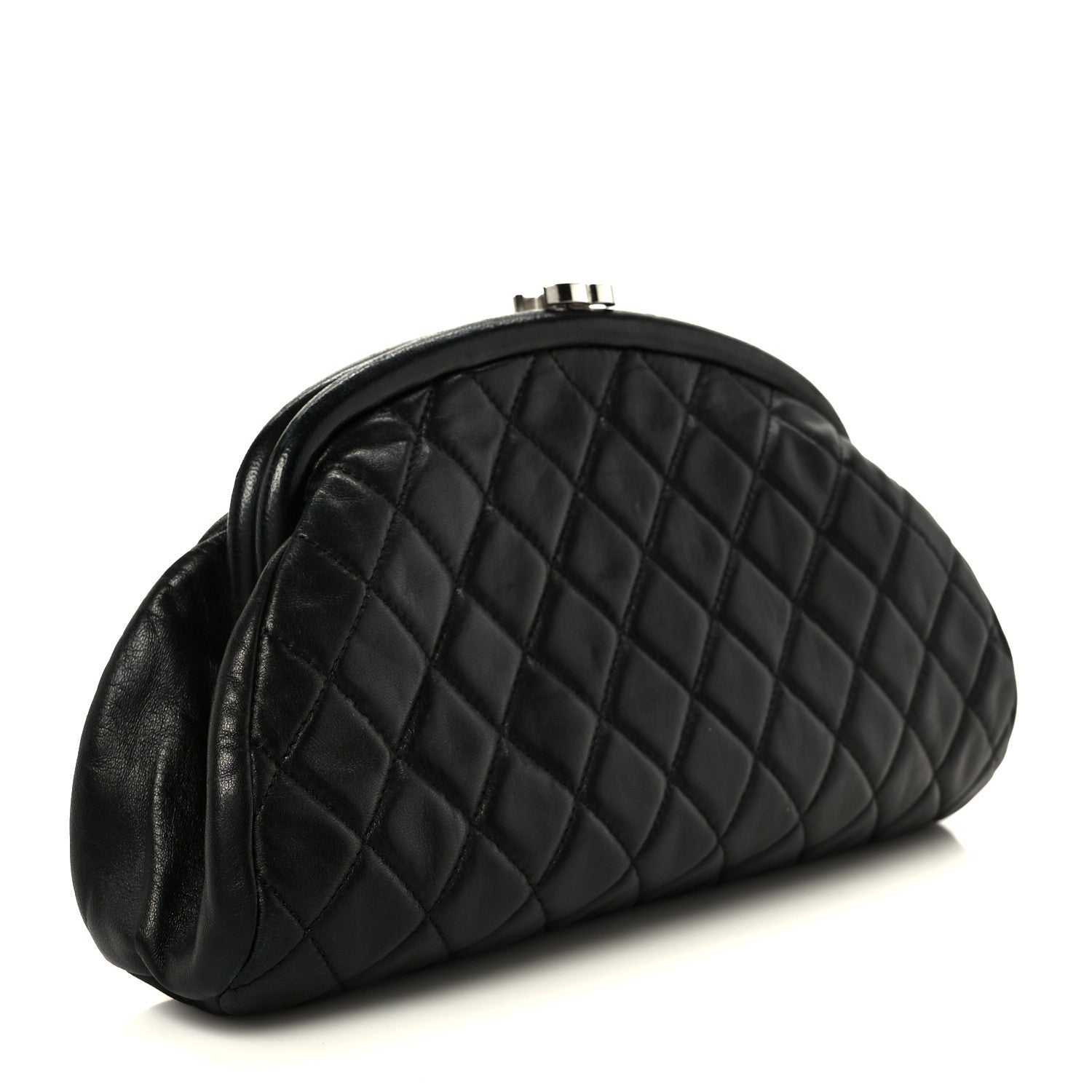 Chanel Lambskin Quilted Timeless Clutch Black 3 of 8