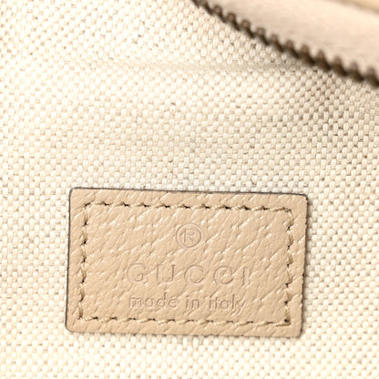 Gucci GG Supreme Monogram Textured Calfskin Web Retro Interlocking G Belt Bag Beige Mystic White Oatmeal 6 of 10