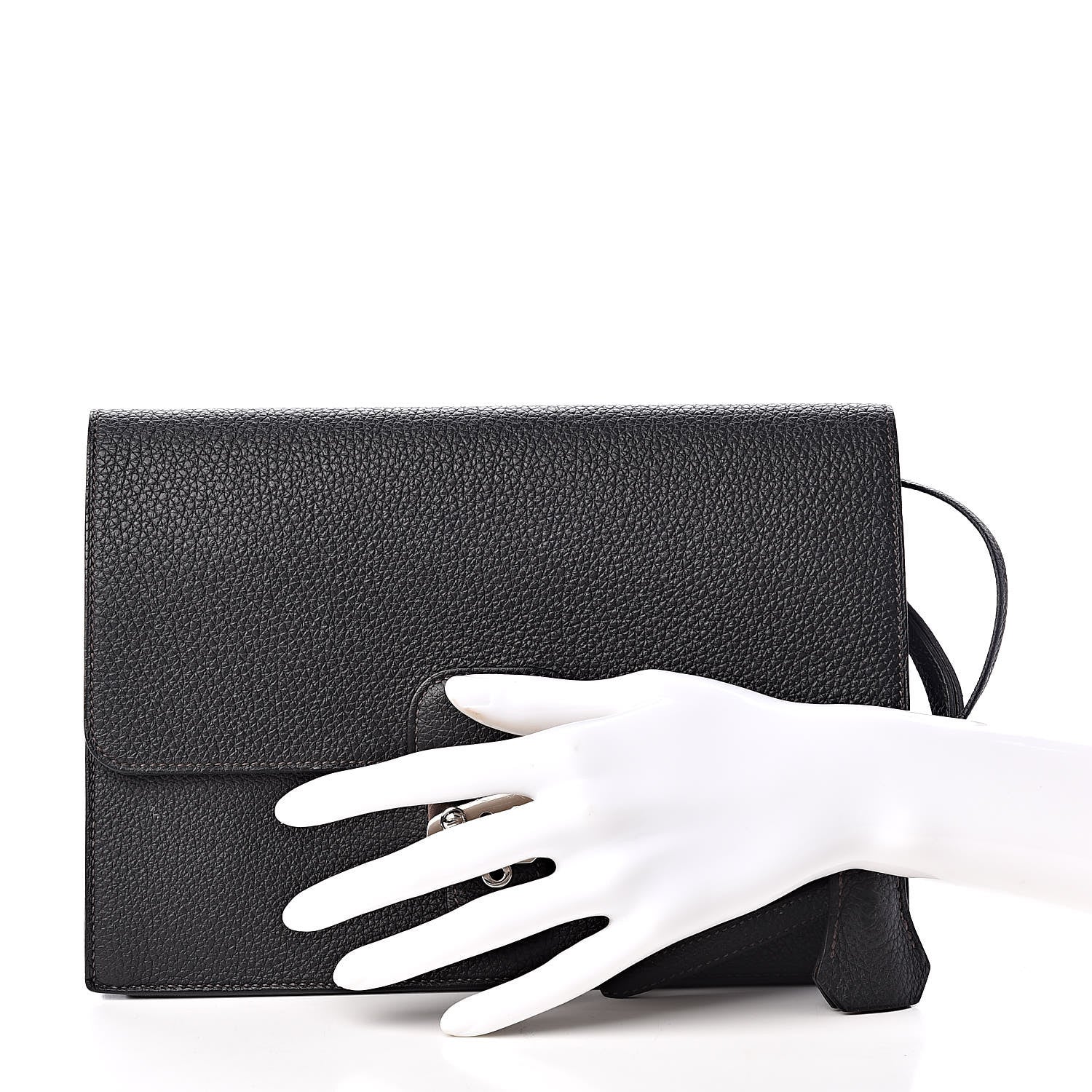 Hermes Togo Jet Clutch Black 2 of 10