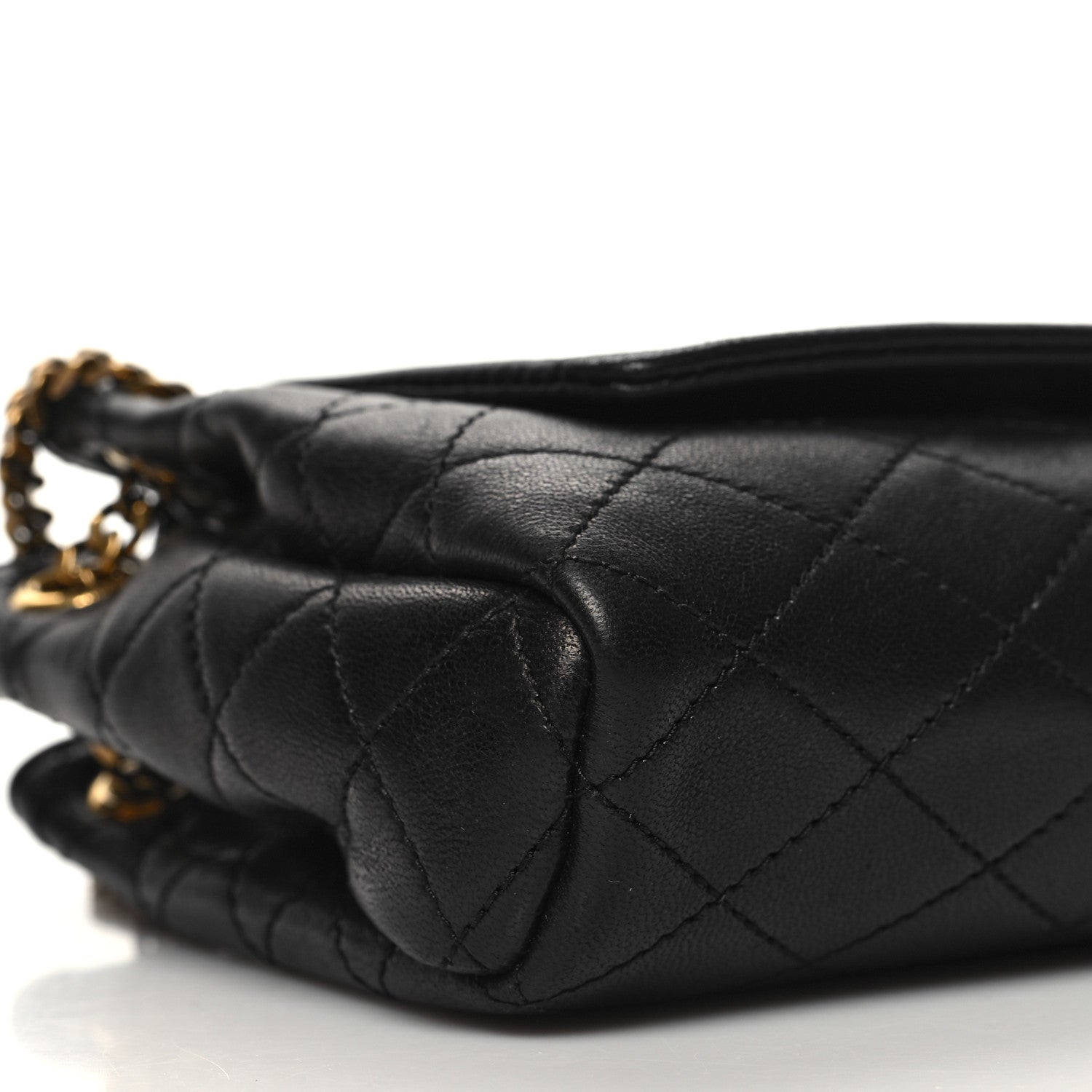 Saint Laurent Lambskin Quilted Monogram Mini Nolita Black 10 of 11