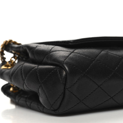 Saint Laurent Lambskin Quilted Monogram Mini Nolita Black 10 of 11