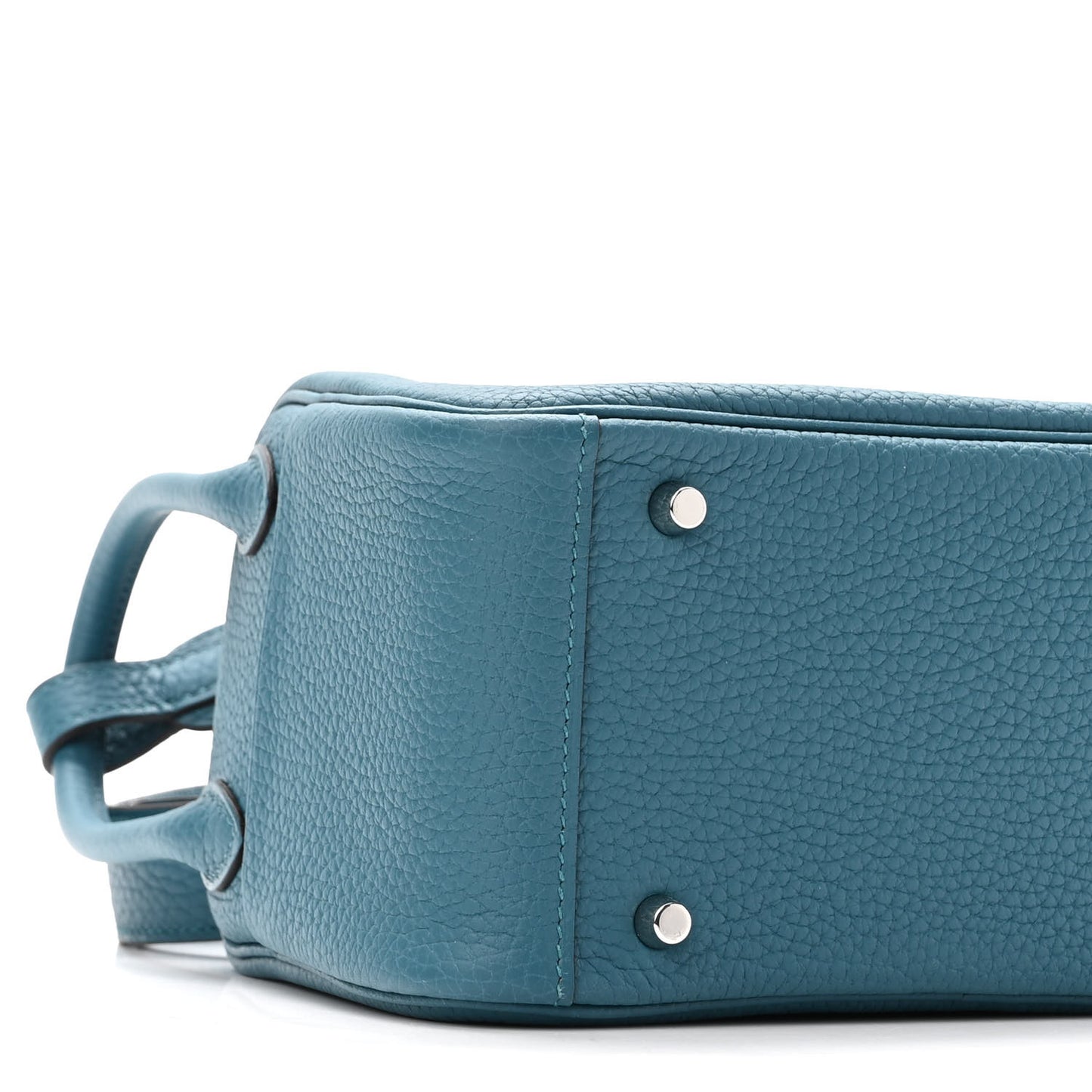 Taurillon Clemence Mini Lindy 20 Vert Bosphore