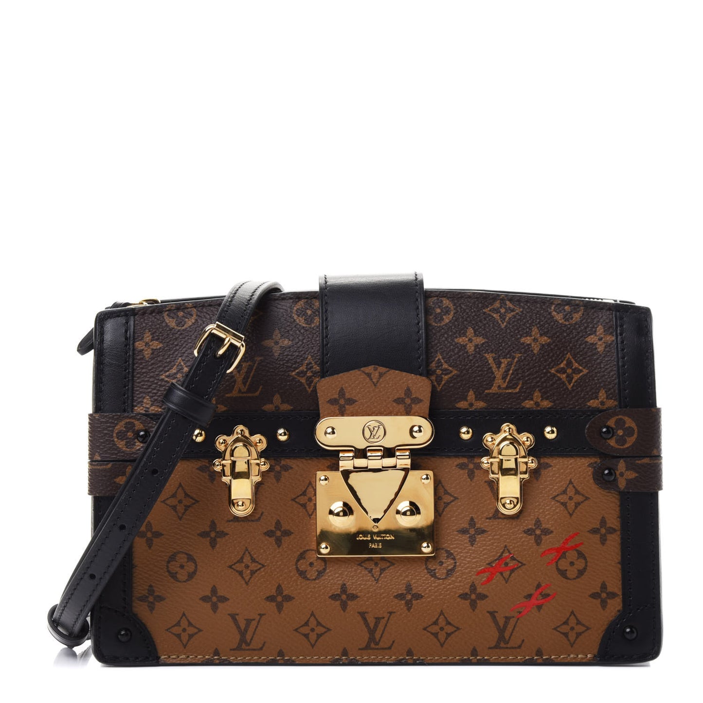 Reverse Monogram Trunk Clutch